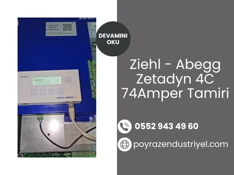 Ziehl Abegg Zetadyn 4C 74Amper Tamiri